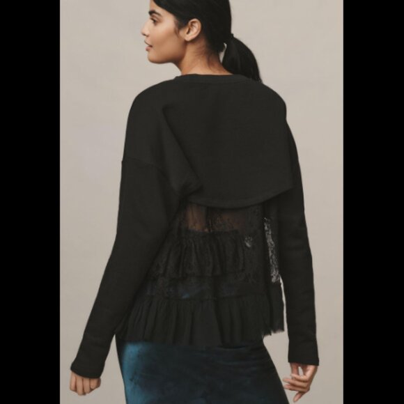 Brand New By Anthropologie Black Sweater Shrug - Picture 2 of 12